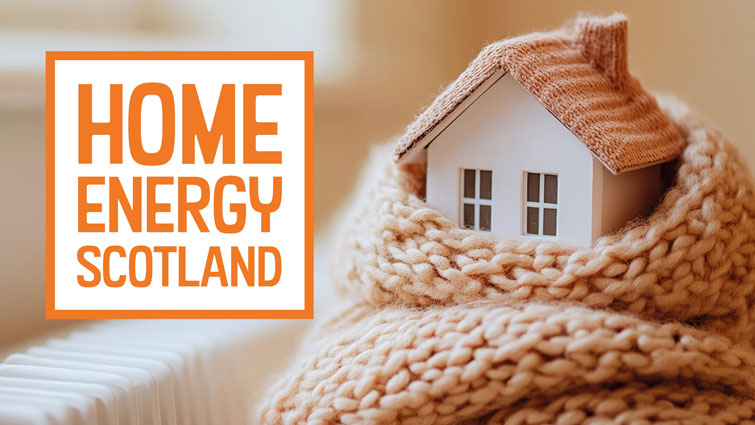 This image is the logo for Home Energy Scotland