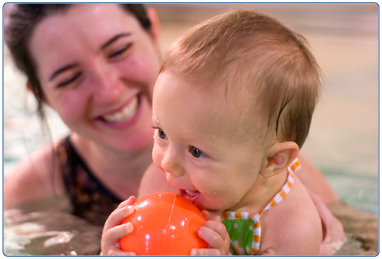 Adult and baby swimming lessons at South Lanarkshire Leisure and Culture