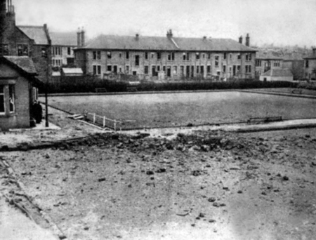 Bomb damage at Rutherglen Bowling Club – March 1941