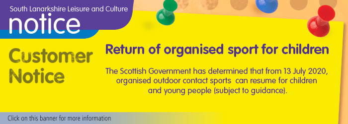 Return of organised contact sport for children