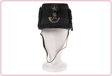 1.	Shako belonging to Captain Collingwood of The Cameronians S.R., who later became Colonel of the Regiment