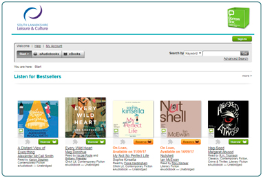 eBooks at South Lanarkshire Leisure and Culutre libraries.