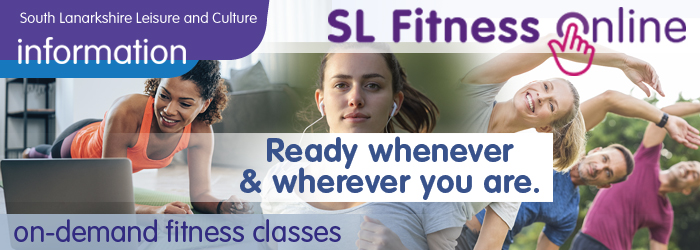 Fitness online with South Lanarkshire Leisure and Culture Slider image