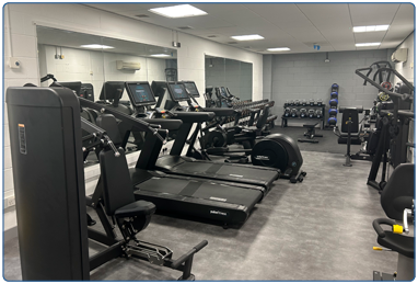 Strathaven Leisure Centre gym.