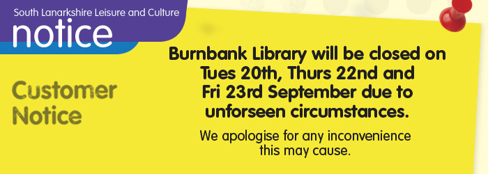 Burnbank Library temporary closure