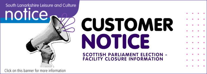 Customer notice web banner