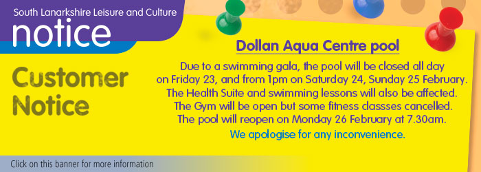 Swim gala at Dollan Aqua Centre 23-25 February 2024