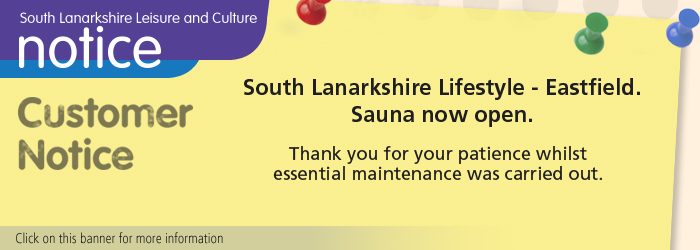 Eastfield Lifestyle sauna has now re-opened