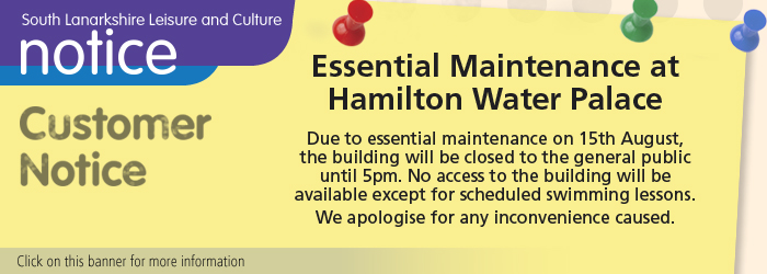 Essential maintenance at Hamilton Water Palace Slider image