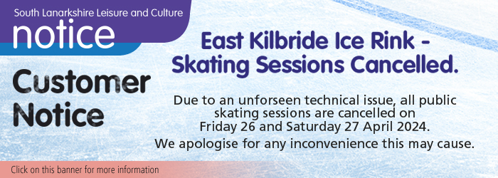 East Kilbride Ice Rink – Skating Sessions Cancelled