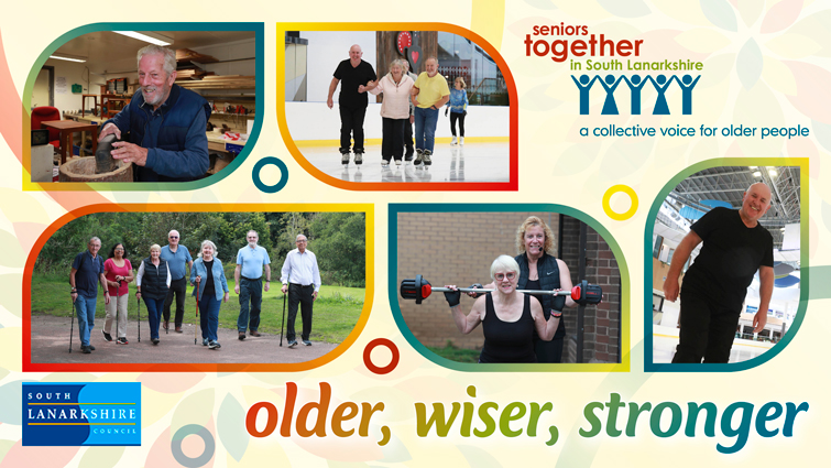 Montage promoting work of Seniors Together