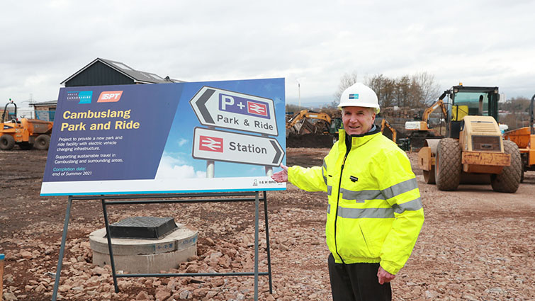 New park and ride taking shape in Cambuslang