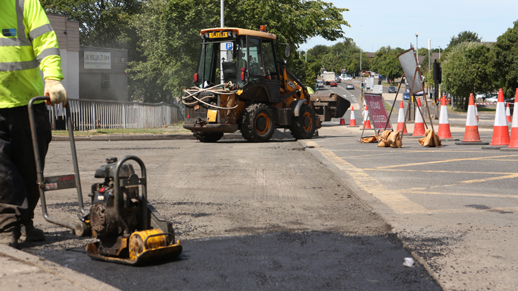 carriageway works