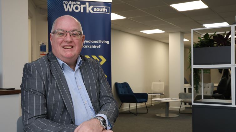 This image is of Bill McBride, the retiring chair of Routes to Work South
