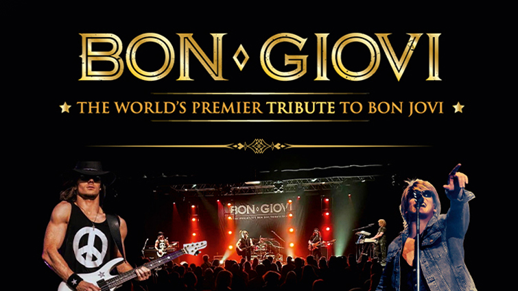 This image is to promote the tribute act to Bon Jovi performing at Lanark Memorial Hall