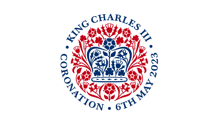 This image is the official logo for the coronation of King Charles III