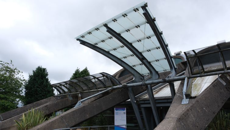 The front of the Dollan Aqua Centre