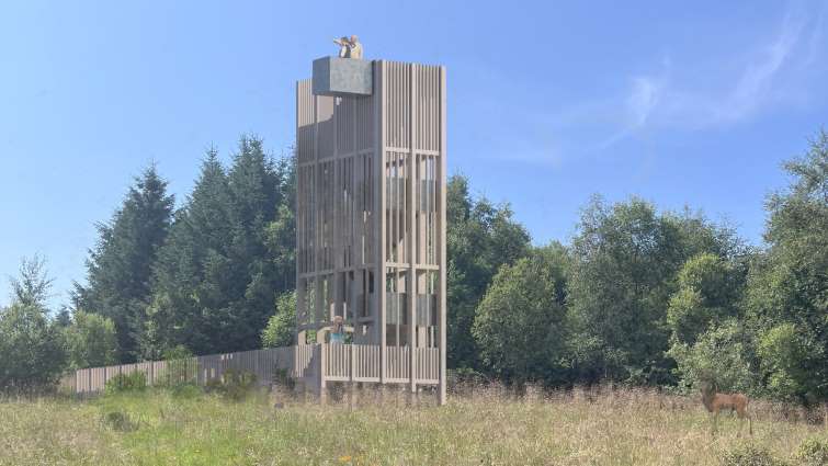 copyright O'Donnell Brown Architects - Douglasdale viewing platform