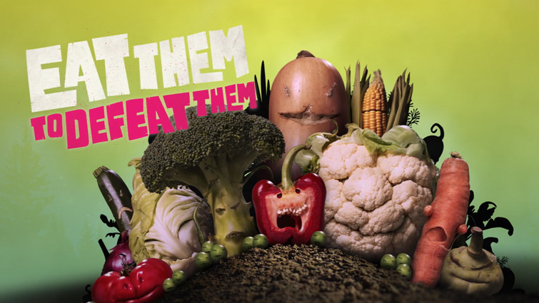 award-winning Eat Them To Defeat Them campaign poster