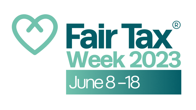This is the logo for Fair Tax Week 2023
