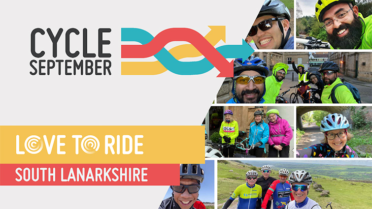 This image is to encourage people from South Lanarkshire to take part in Cycle September