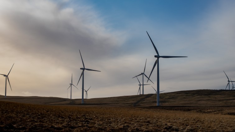 This is a general view of Middle Muir windfarm