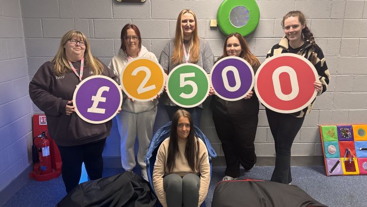 This is a group shot of ASNsory Crew, a charity supporting young people with additional support and complex needs and has been given a cash boost by the Participatory Budgeting fund