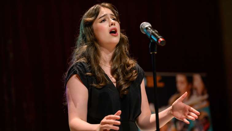 This is an image of Rose Murray from Cathkin High School who won best vocal performance at the Scottish Young Musician of the Year awards