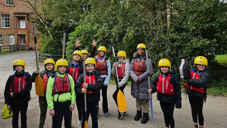 pupils at an outdoor centre