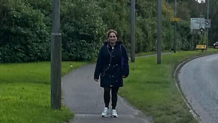 This image shows EK resident walking to promote the Betterpoints app