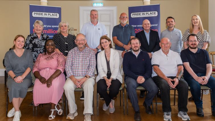 Hamilton Town Centre Board members at their first meeting.