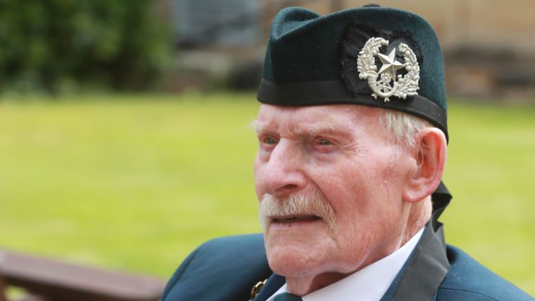 D-Day veteran and Cameronian Don Turrell (100).