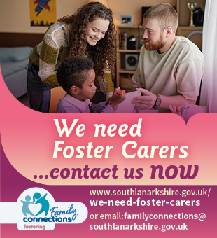 We need foster carers....contact us now. Advert for fostering and adoption in South Lanarkshire. Visit https://www.southlanarkshire.gov.uk/we-need-foster-carers or email familyconnections@southlanarkshire.gov.uk