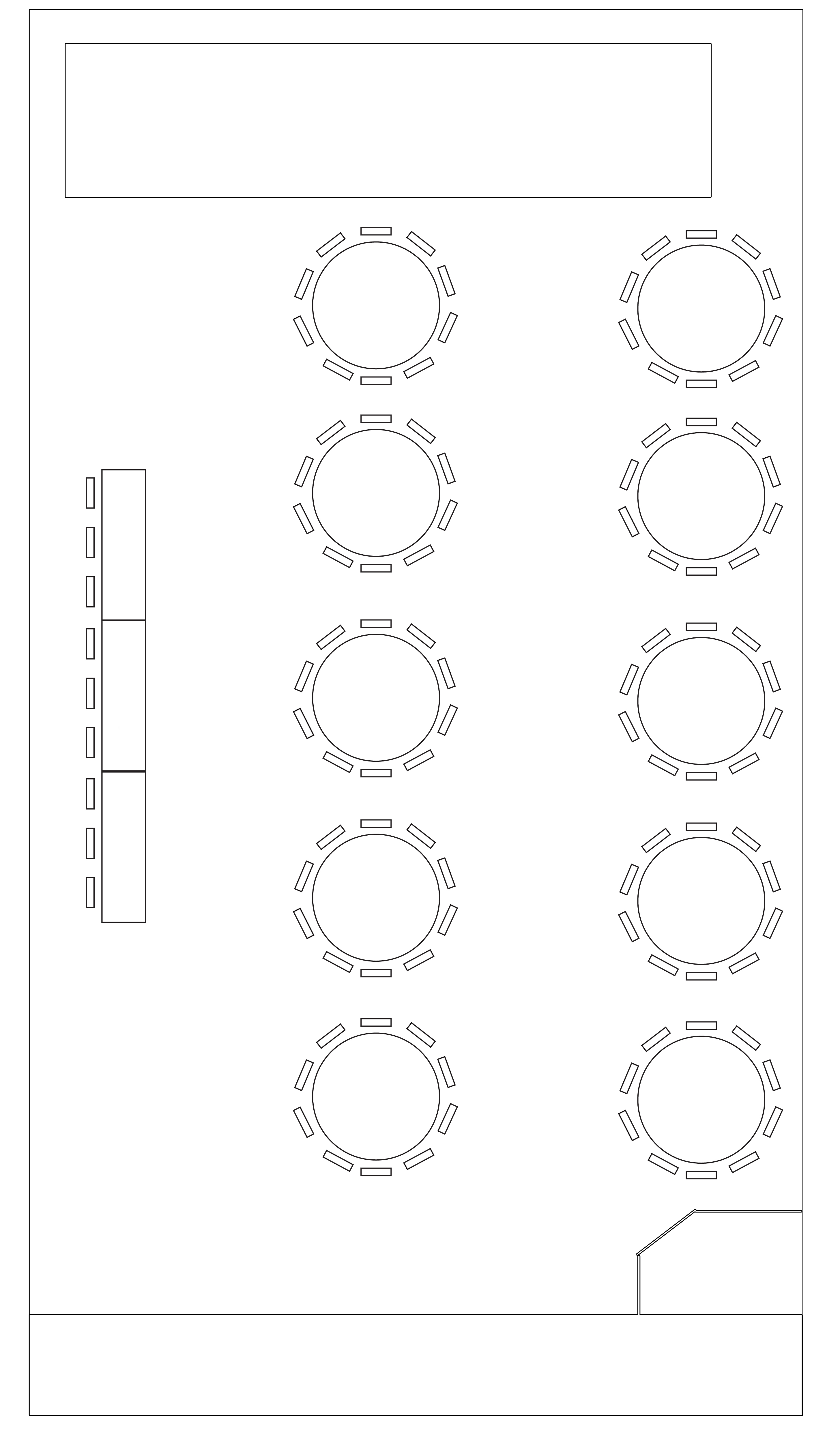 Rutherglen Town Hall wedding table layout 1